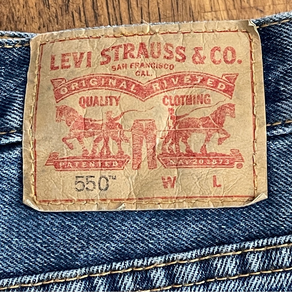 Levi’s 550 Relaxed Blue Jeans 48 x29” - Picture 4 of 8
